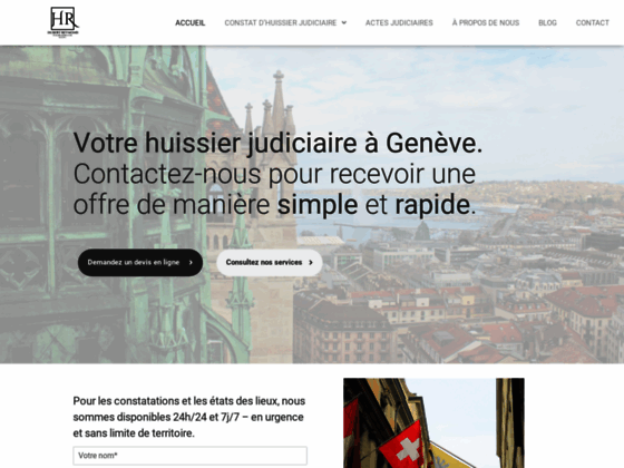 Etude Reymond, huissier judiciaire à Genève en Suisse