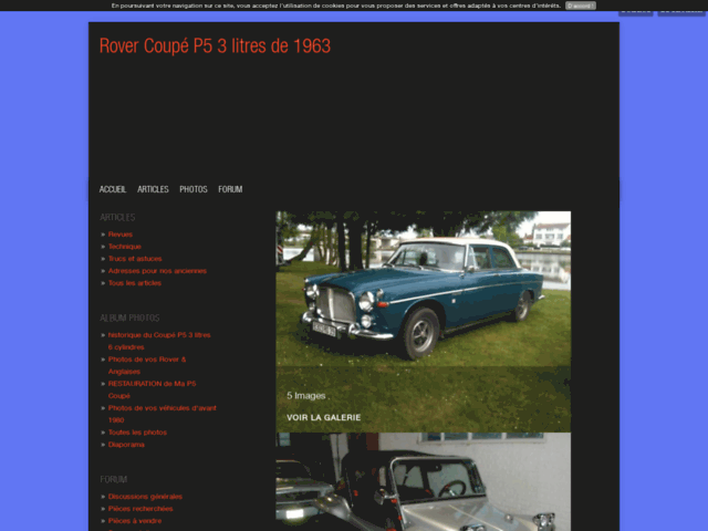 Rover P5 coupé 3 litres 1963