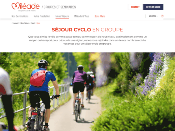 Sejourvelo.com - Randonn�es Cyclotourisme