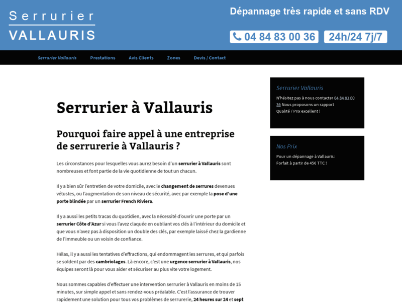 Serrurier Vallauris