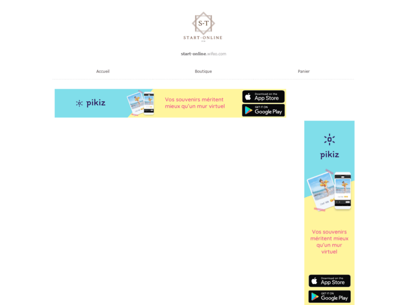 Screenshot du site : Start-Online