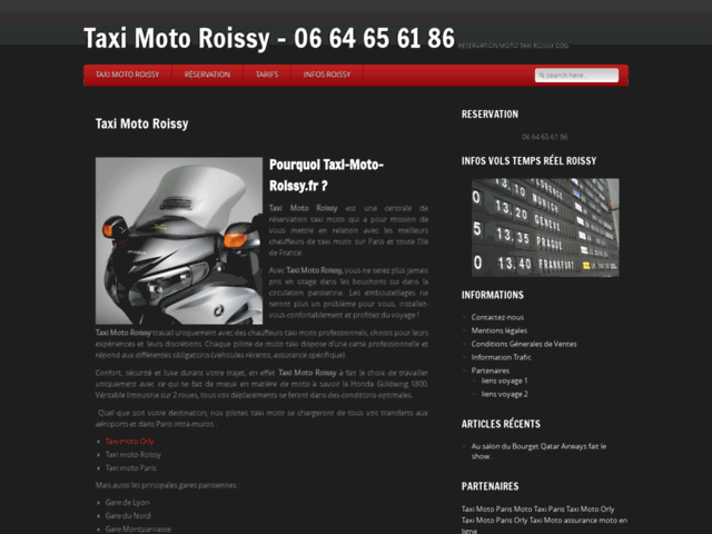 Taxi Moto Roissy