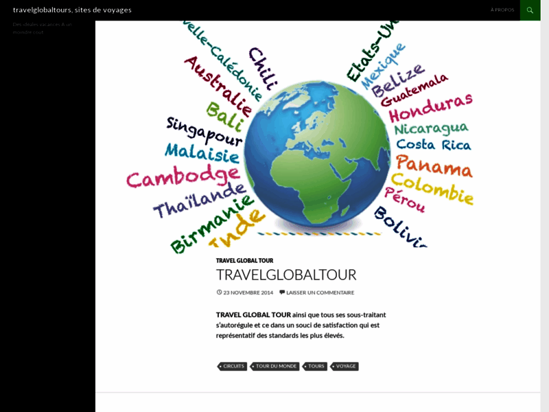 Travel world global tour