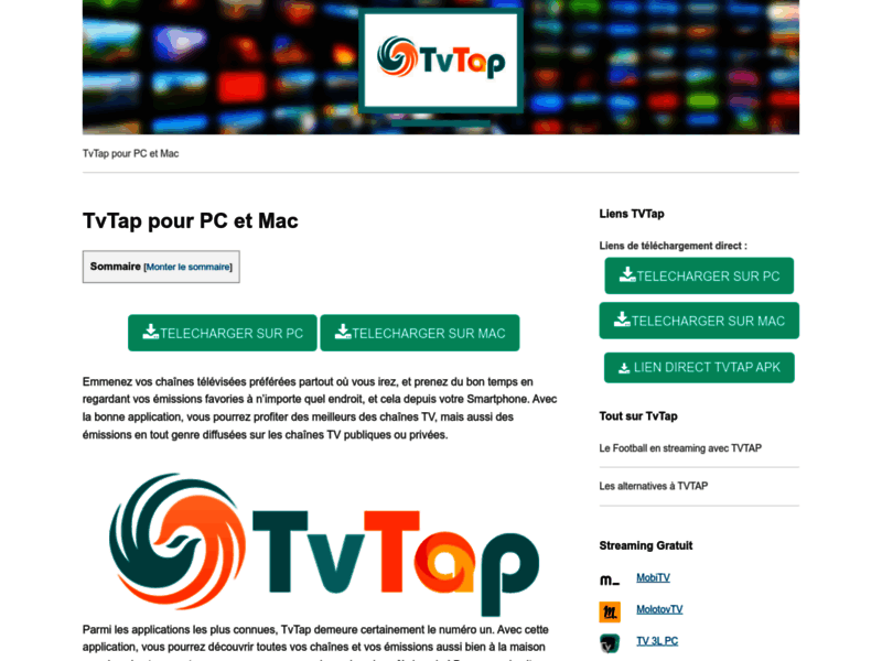 Télécharger TvTap pour PC et Mac