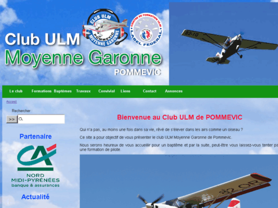Photo image Club ULM Moyenne-Garonne - Accueil
