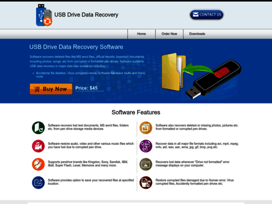 USB drive data recovery tool recovers digital camera multimedia memory card lost files folders