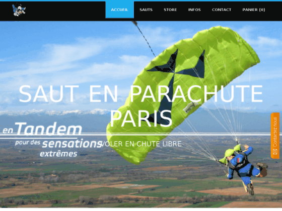Photo image SAUT EN PARACHUTE tandem et stages de parachutisme