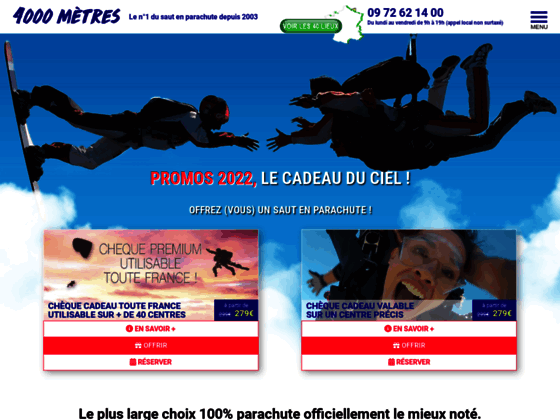 Photo image SAUT EN PARACHUTE | 35 Centres de Parachutisme Partout en France