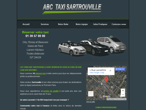 Reservation taxi bezons