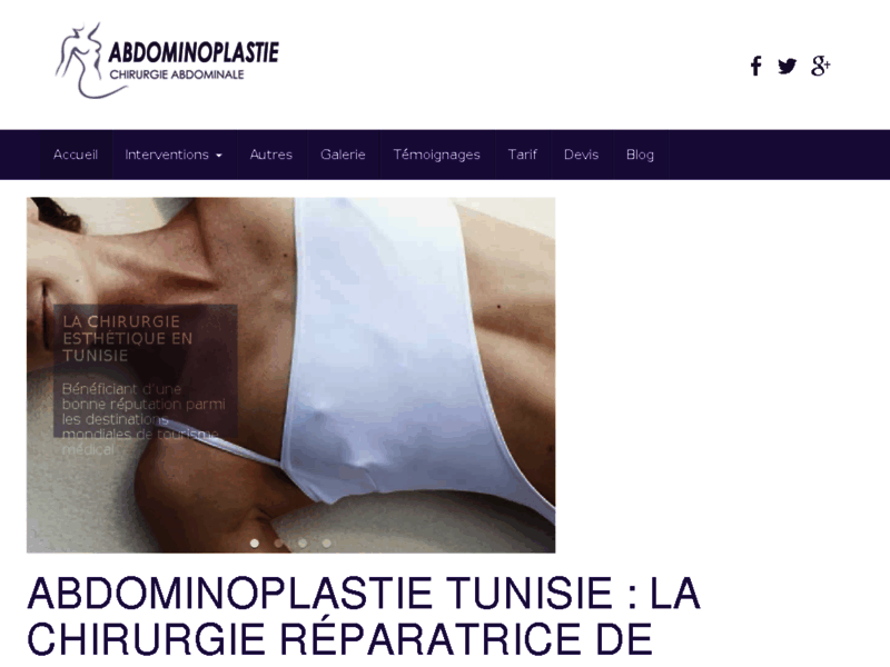 Chirurgie esthétique abdomen Tunisie