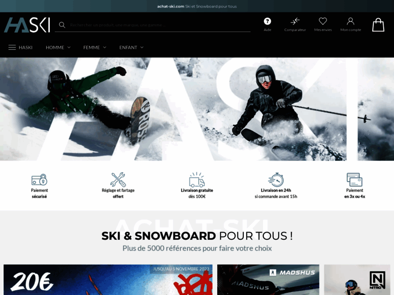 Achat-ski.com : boutique de vente de skis en ligne