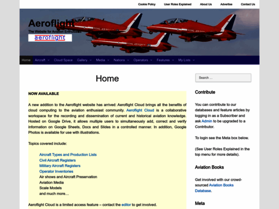 Photo image Aeroflight Home Page