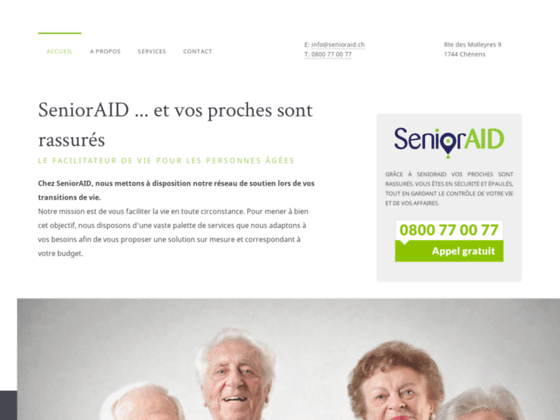 SeniorAID, soutien aux personnes âgées en Suisse romande