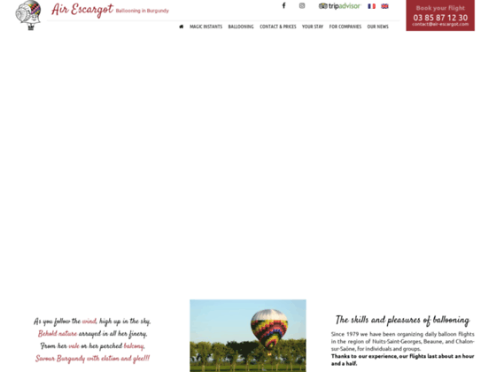 Photo image Air Escargot : baptemes de l'air en montgolfiere en Bourgogne