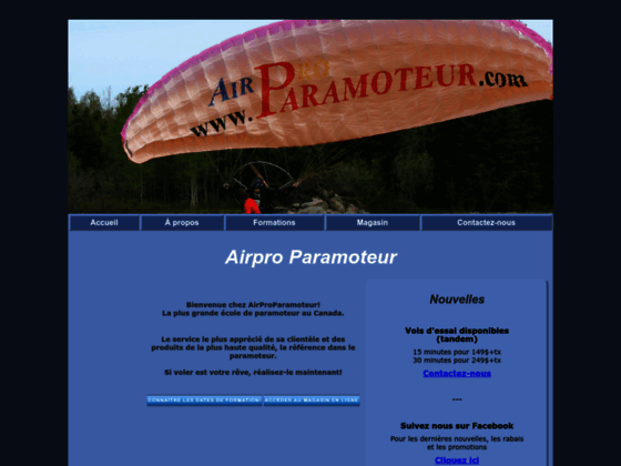 Photo image Airpro Paramoteur