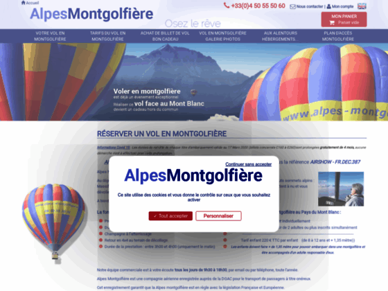 Photo image Alpes Montgolfire