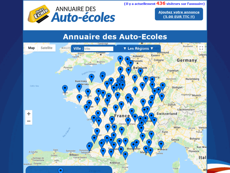 Annuaire des Auto-Ecoles en France