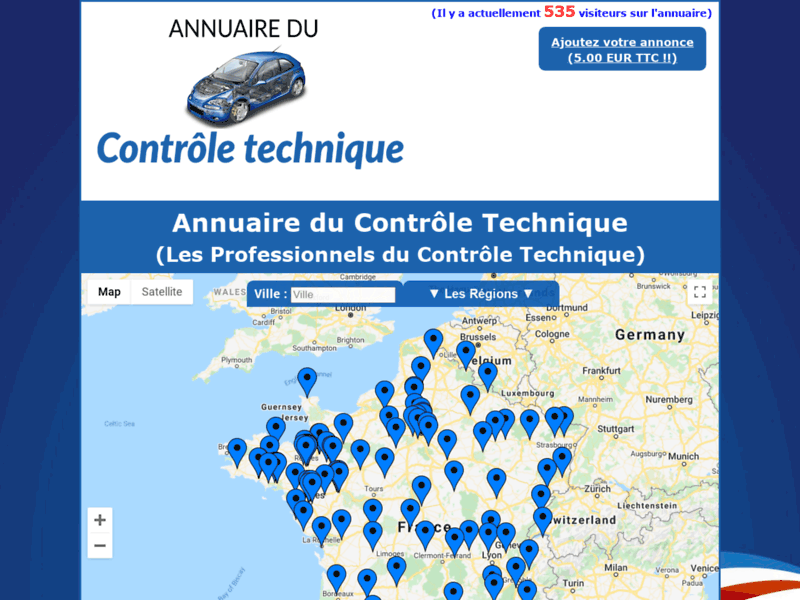 Annuaire du Controle Technique en France