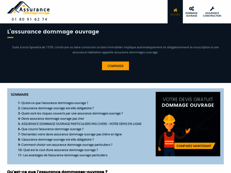 Assurance Dommage Ouvrage