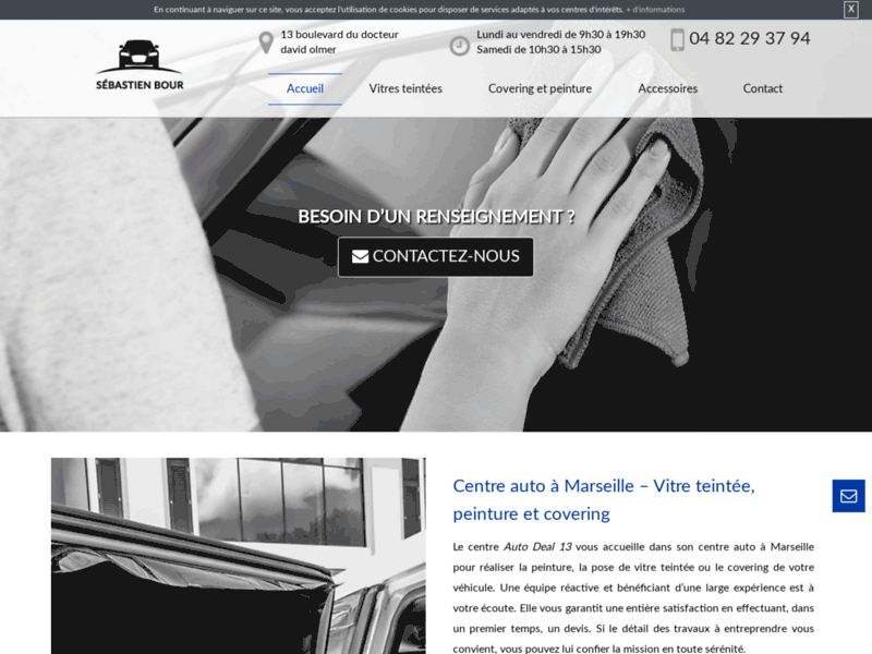Screenshot du site : Accessoire auto à Marseille (13)