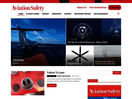 Photo image Aviation Safety Magazine
