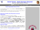 Avocat Spécialiste Famille | Annie Ferval - Saint Georges Chaumet | Paris