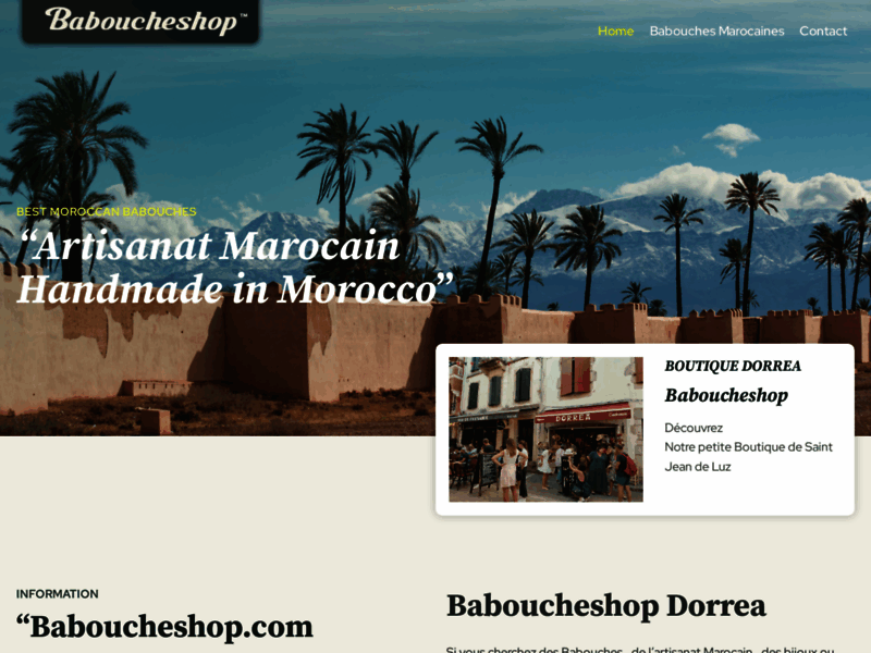 Babouche shop Artisanat Marocain de Marrakech babo