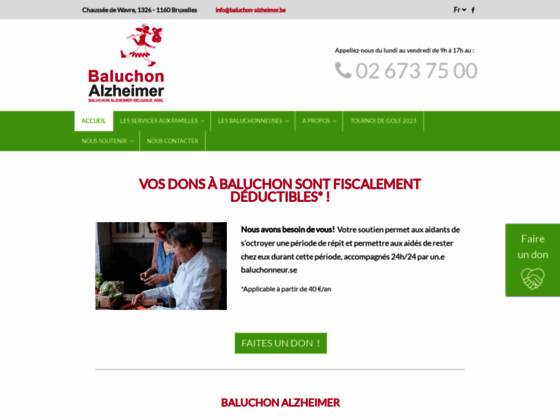 Photo image Baluchon Alzheimer Belgique : aide aux familles