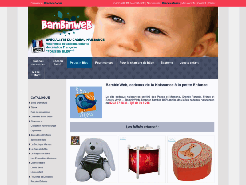 Bambinweb : Boutique de vente en ligne.