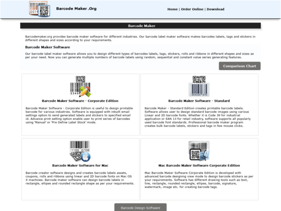 Barcode maker software freeware demo download to generate and print bar code label images