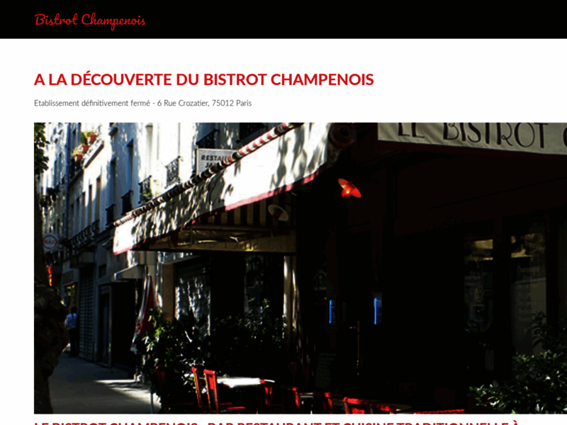 Bistrot Champenois : Cuisine Traditionnelle
