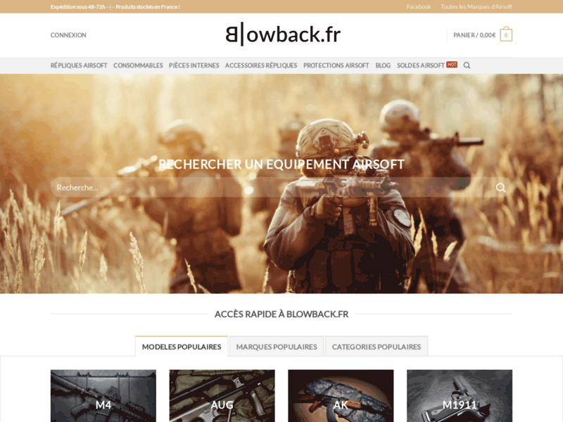 Boutique en ligne d'Airsoft-Blowback.fr