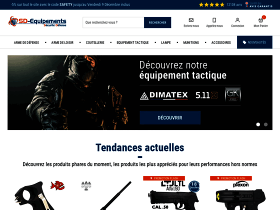 Site de vente en ligne d'equipements de d�fense