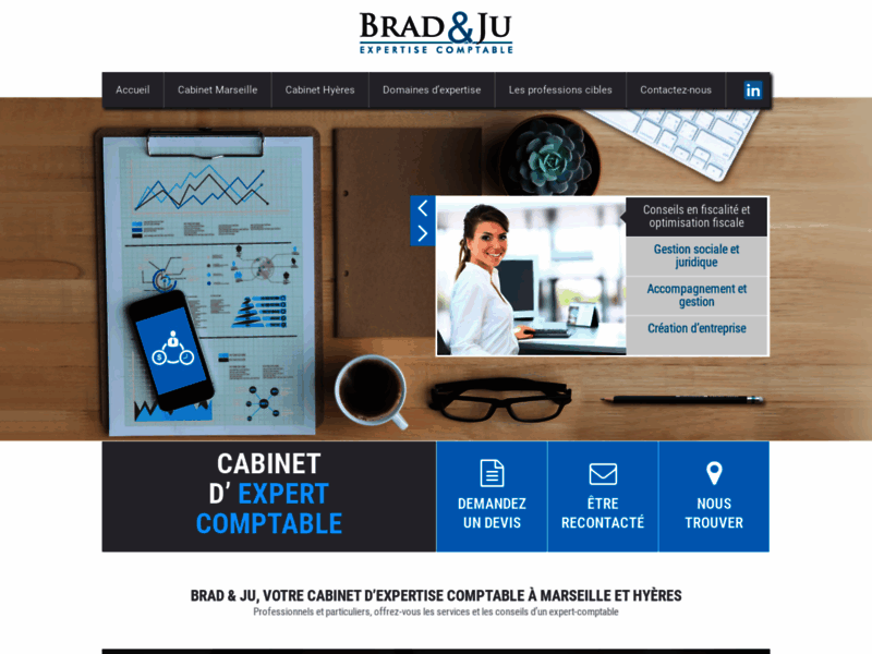 Cabinet expert comptable Marseille (13) - Brad & Ju -