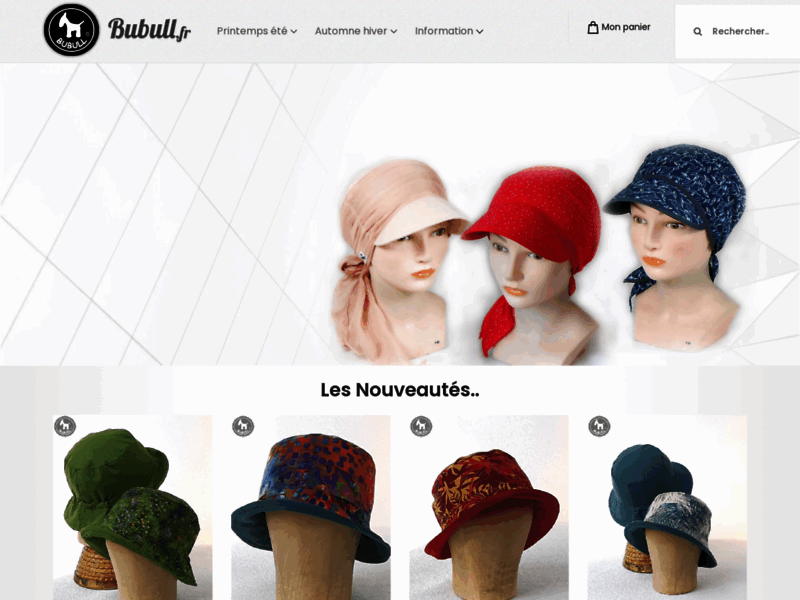 bubull.fr création textile foulards chapeaux