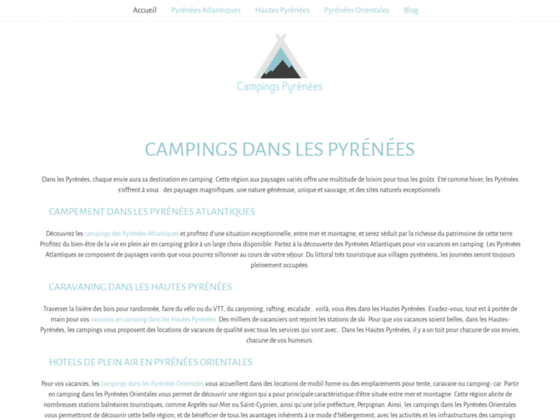 Camping Pyr�n�es : Camping Pyrenees Atlantique