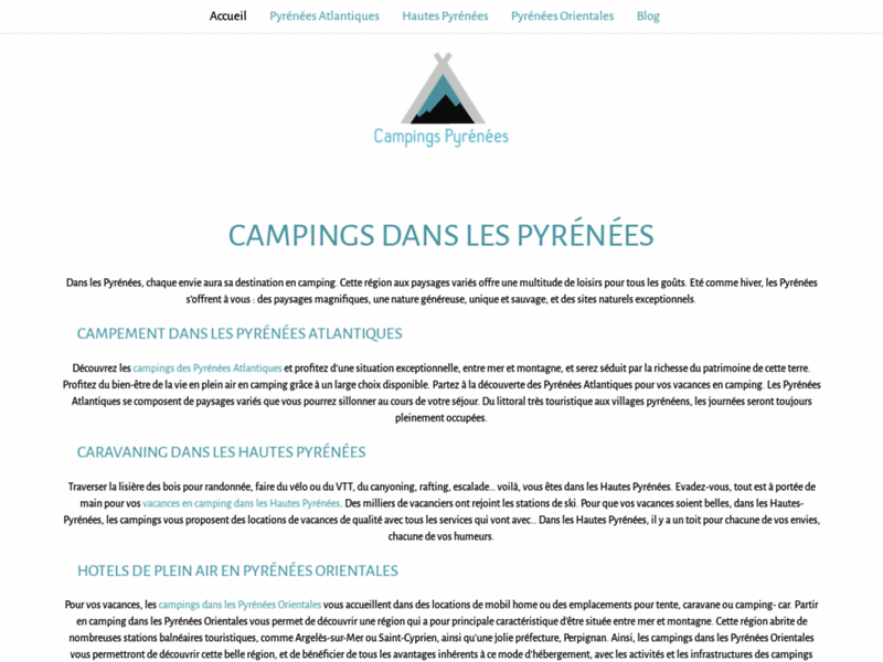 Camping Pyrénées : Camping Pyrenees Atlantique