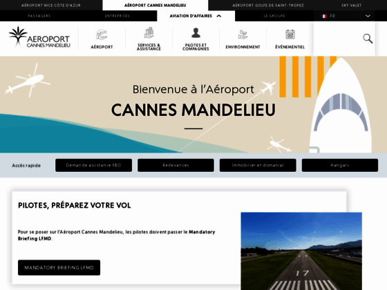 Photo image Aroport Cannes Mandelieu : aviation d'affaires