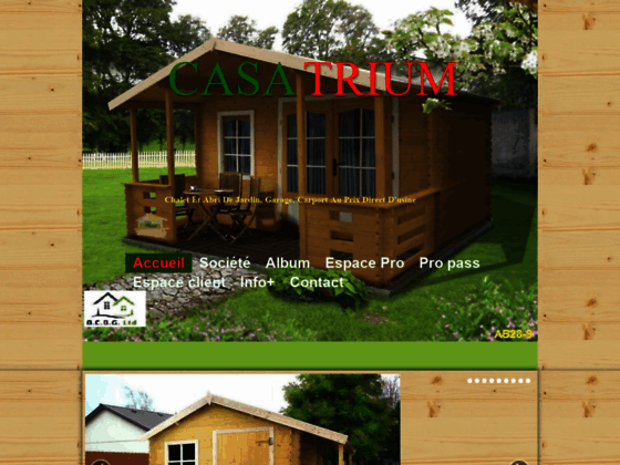 Fabricant d'abris de jardin, chalets et garages en bois