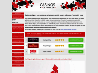 Détails : jeux de casinos en ligne