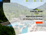 Camping à Anduze le Castel Rose - 3 étoiles, en bord de rivière, piscine, WI-FI