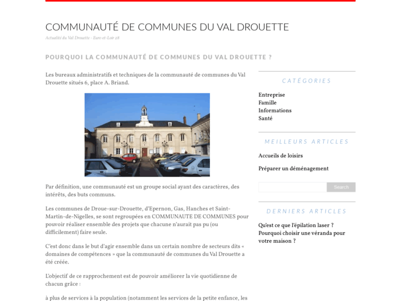 Tout sur la Communauté de communes du Val Drouette