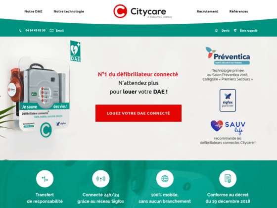 Citycare, défibrillateur