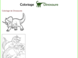 Coloriage dinosaure king