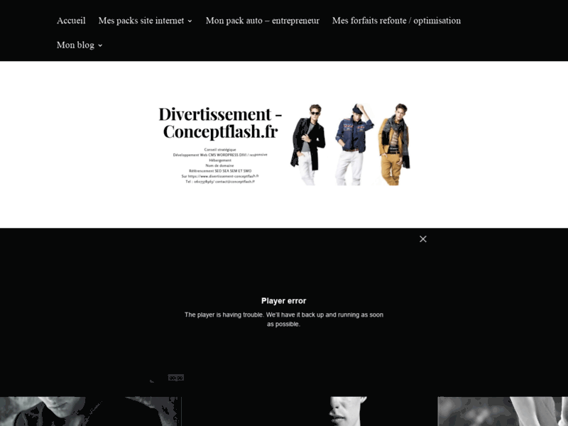 Screenshot du site : Agence Web Conceptflash