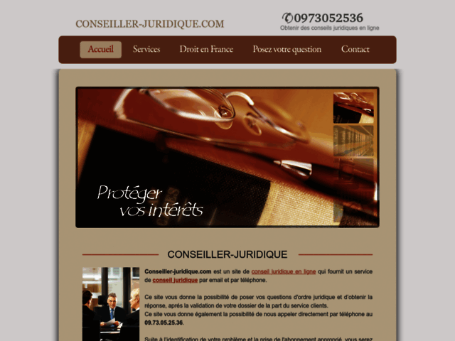 Conseil juridique par un avocat en ligne