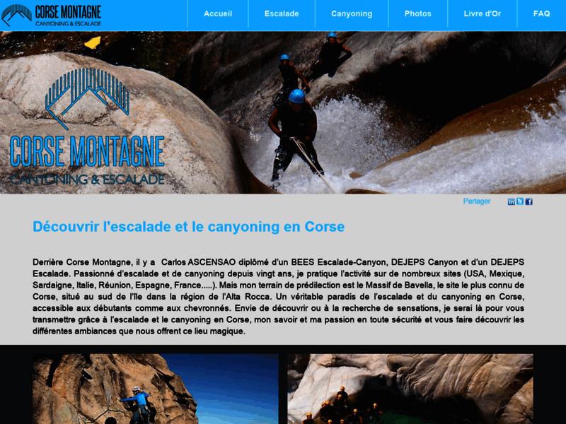 Canyoning en Corse