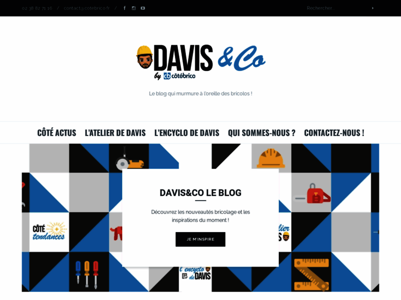 Screenshot du site : Blog de Davis, conseils et astuces de bricolage