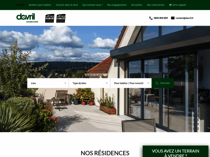 Agence immobilière Davril immobilier 95