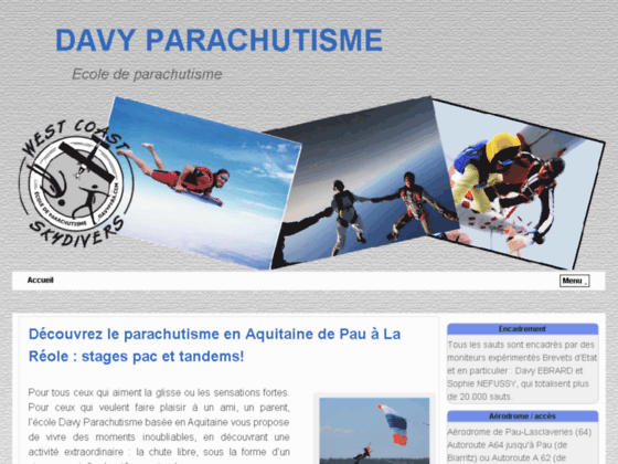 Photo image Davy Parachutisme - tandems et stages de chute libre